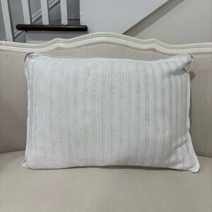 Ralph Lauren White Crochet Cotton Blend Standard Pillow Cover